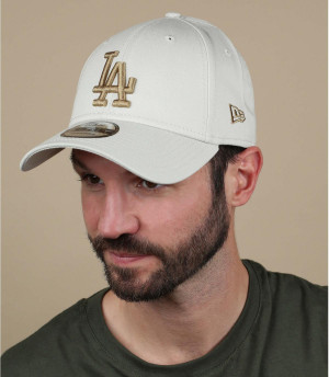 gorra LA blanco beis League Ess LA 940 stone wheat